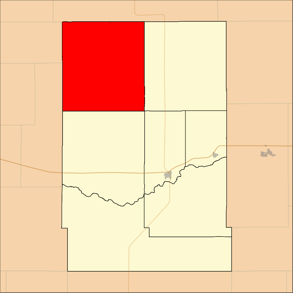 Locator map of West Hibbard
