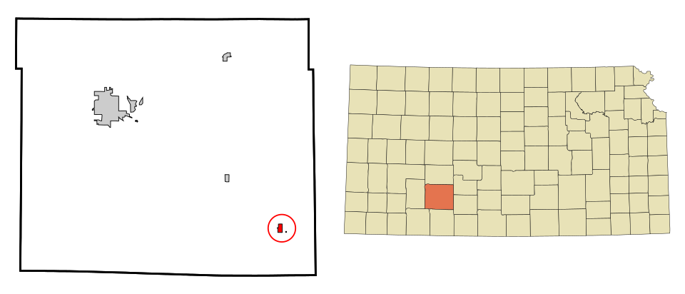 Locator map of Bucklin