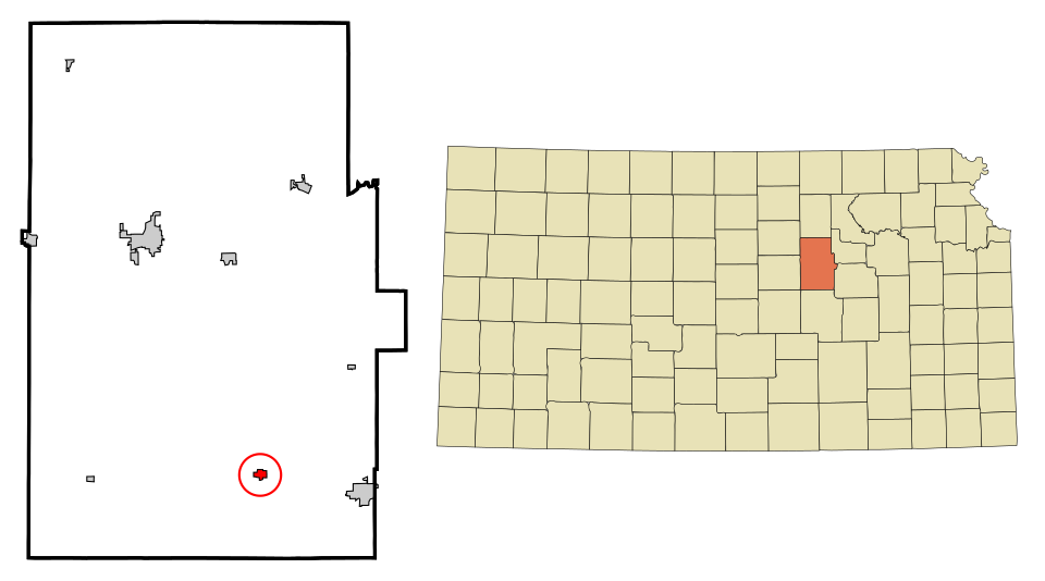 Locator map of Hope
