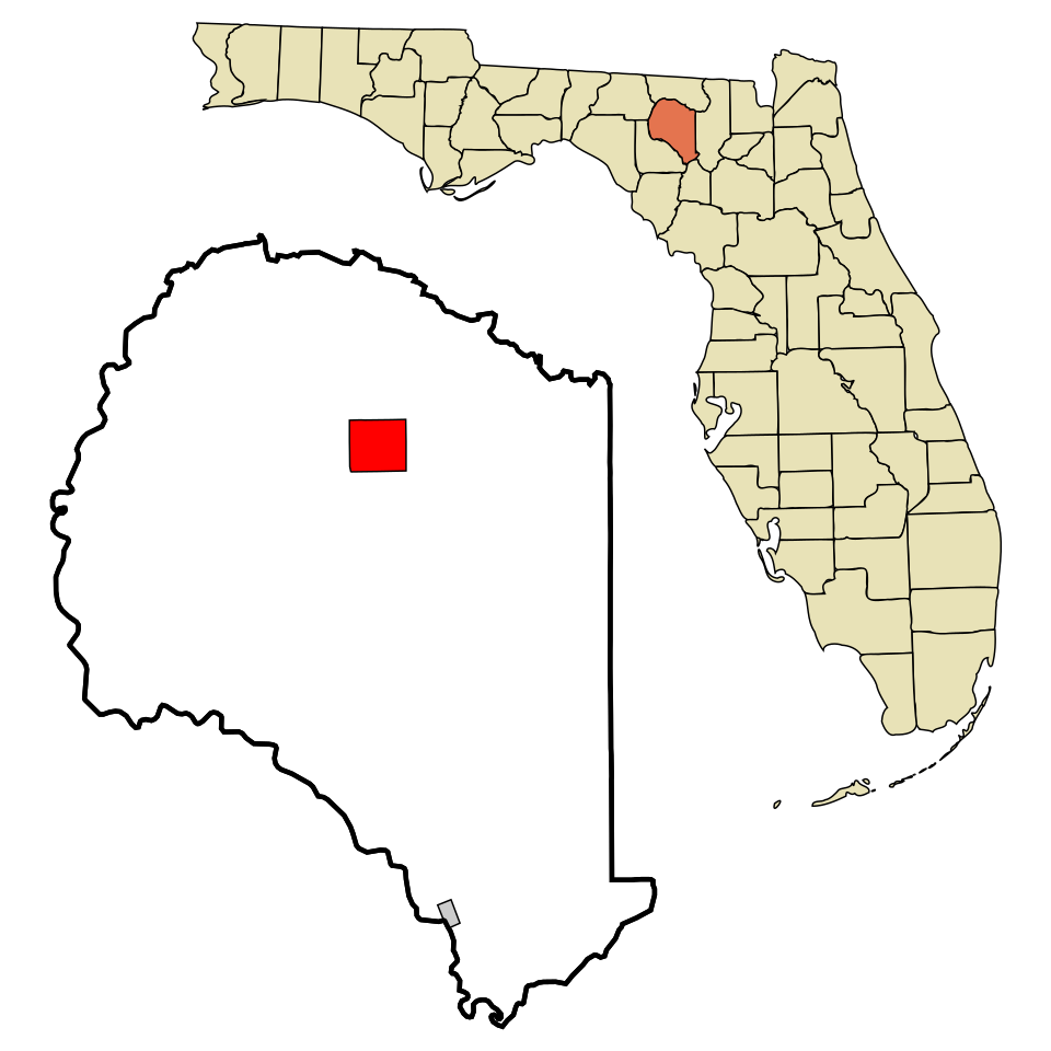 Locator map of Live Oak