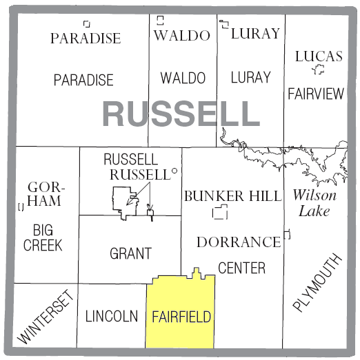 Locator map of Fairfield
