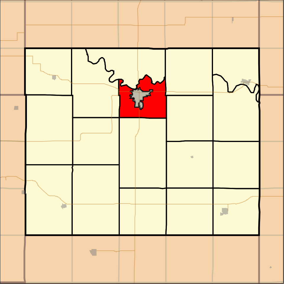 Locator map of Lincoln