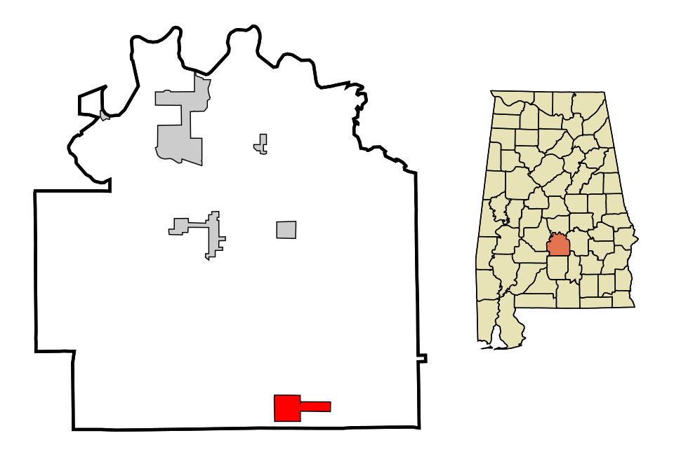 Locator map of Fort Deposit