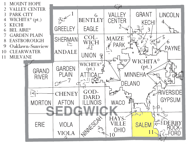 Map of Salem