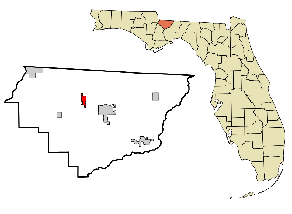 Locator map of Gretna