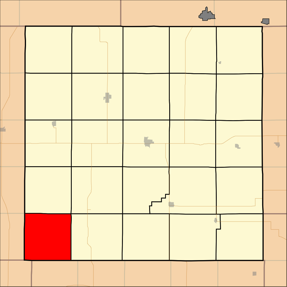 Locator map of Erving