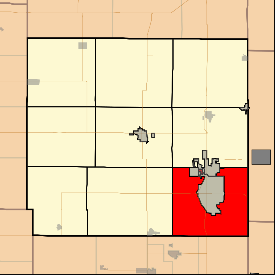 Locator map of Baker