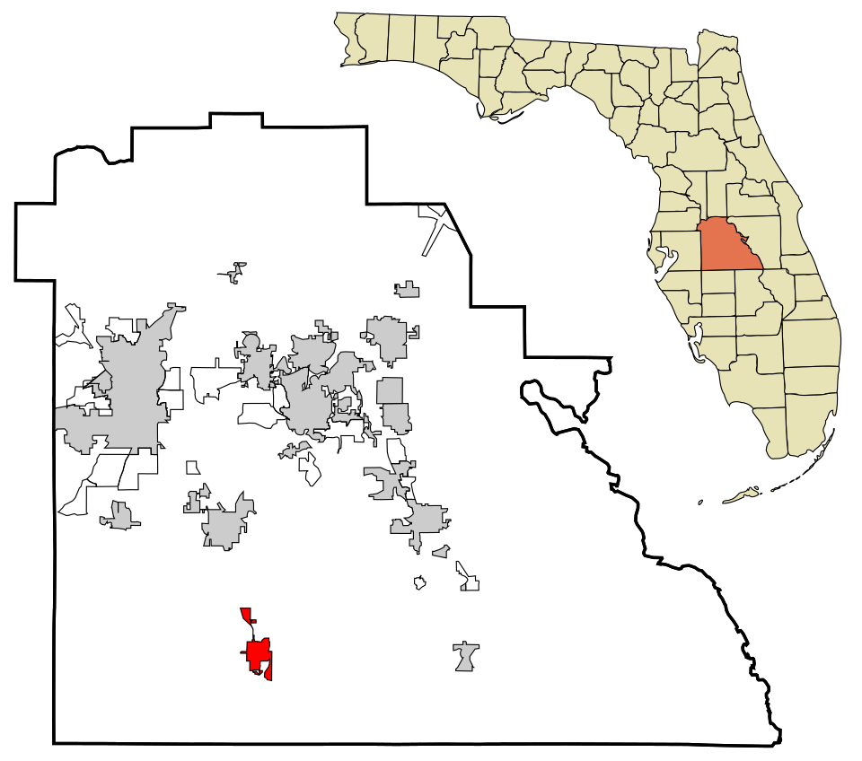 Locator map of Fort Meade