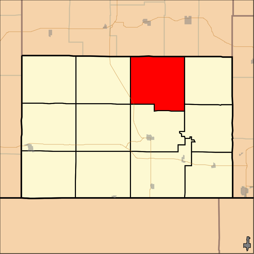 Locator map of Lafayette