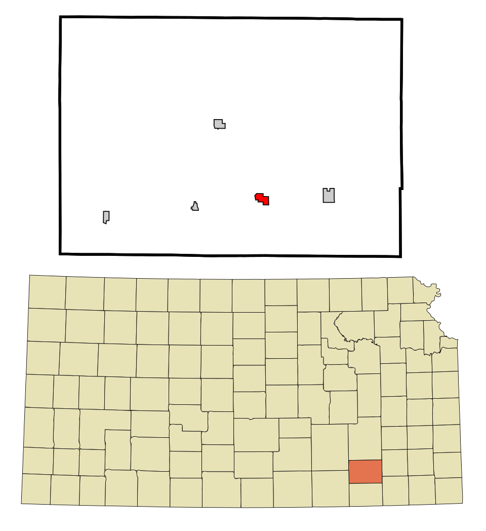 Locator map of Elk Falls