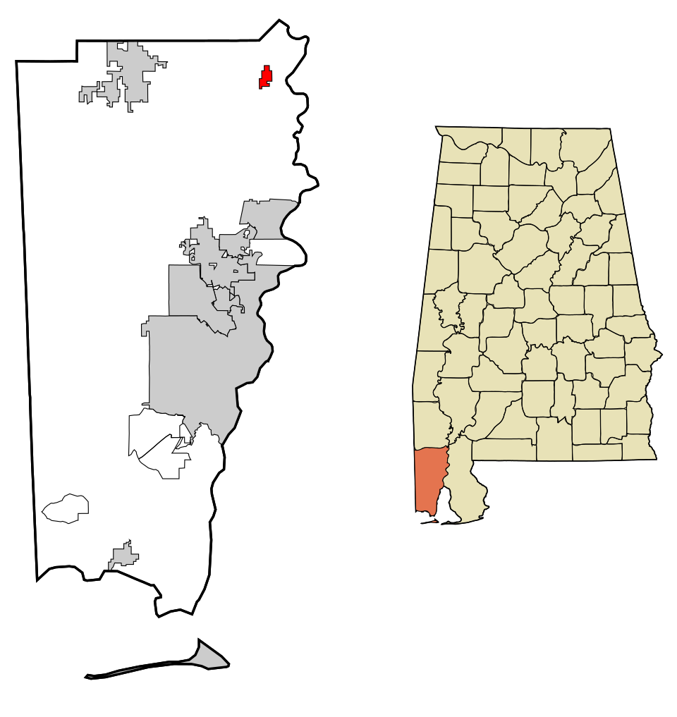 Locator map of Mount Vernon