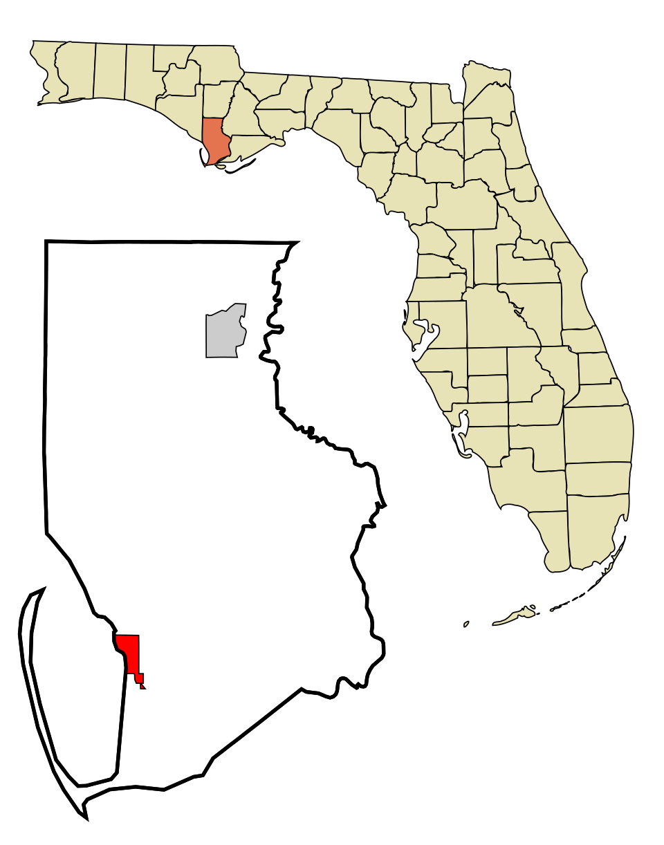 Locator map of Port St. Joe
