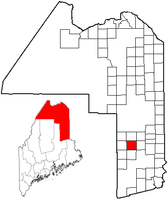 Locator map of Dyer Brook