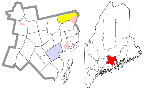 Locator map of Winterport