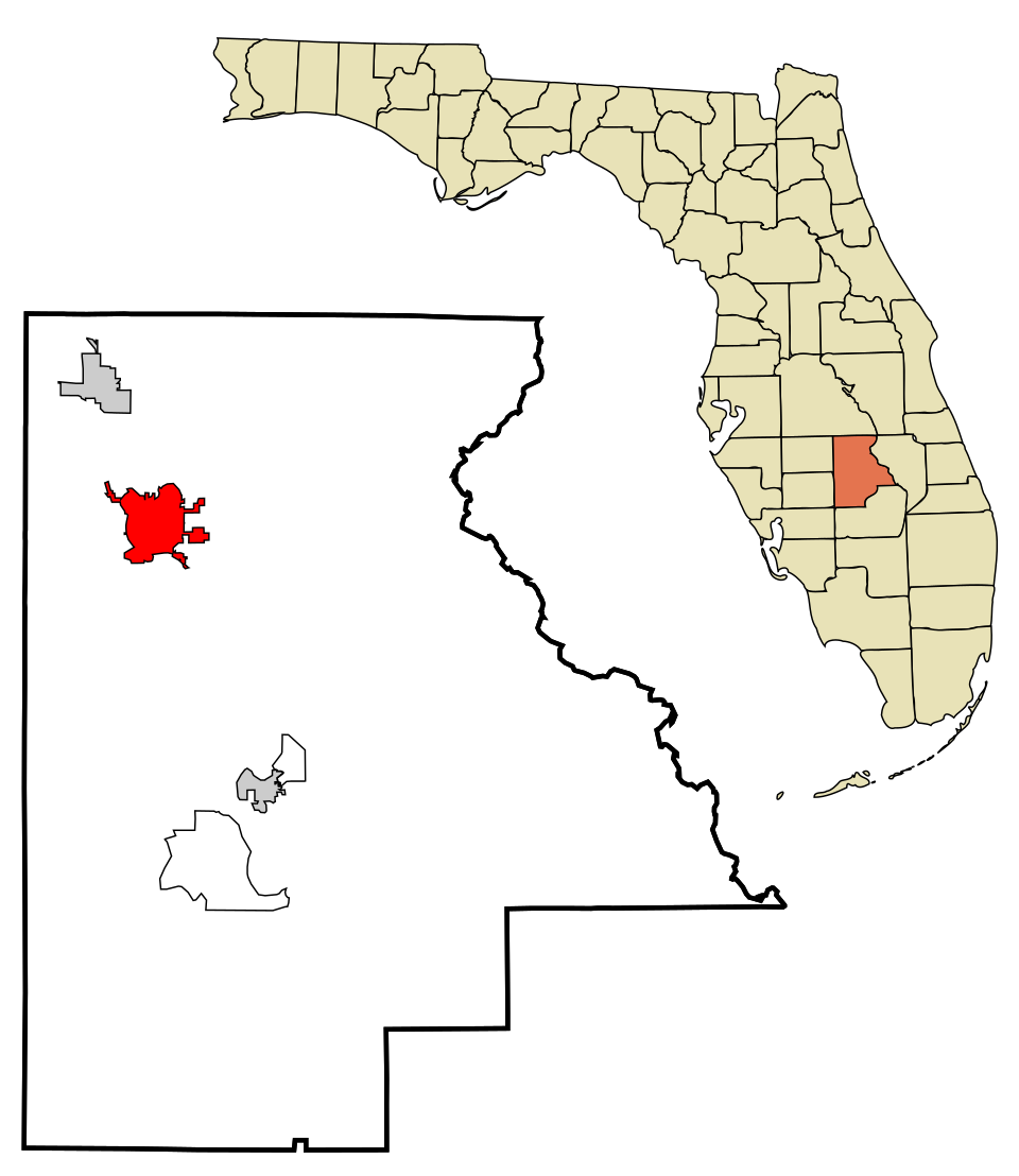 Locator map of Sebring