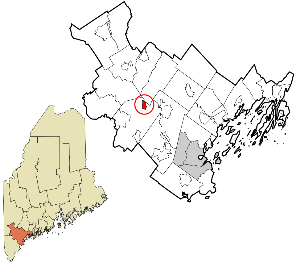 Locator map of Frye Island