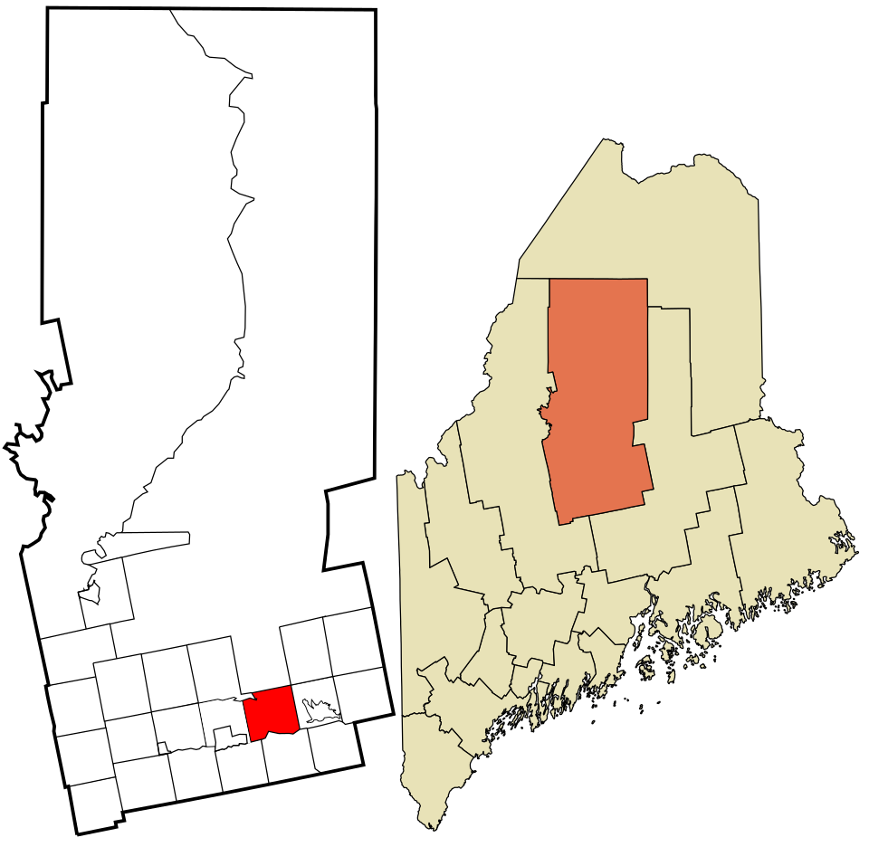 Locator map of Sebec