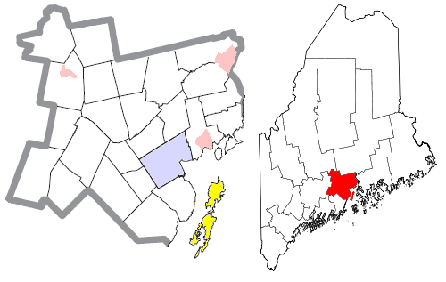 Locator map of Islesboro