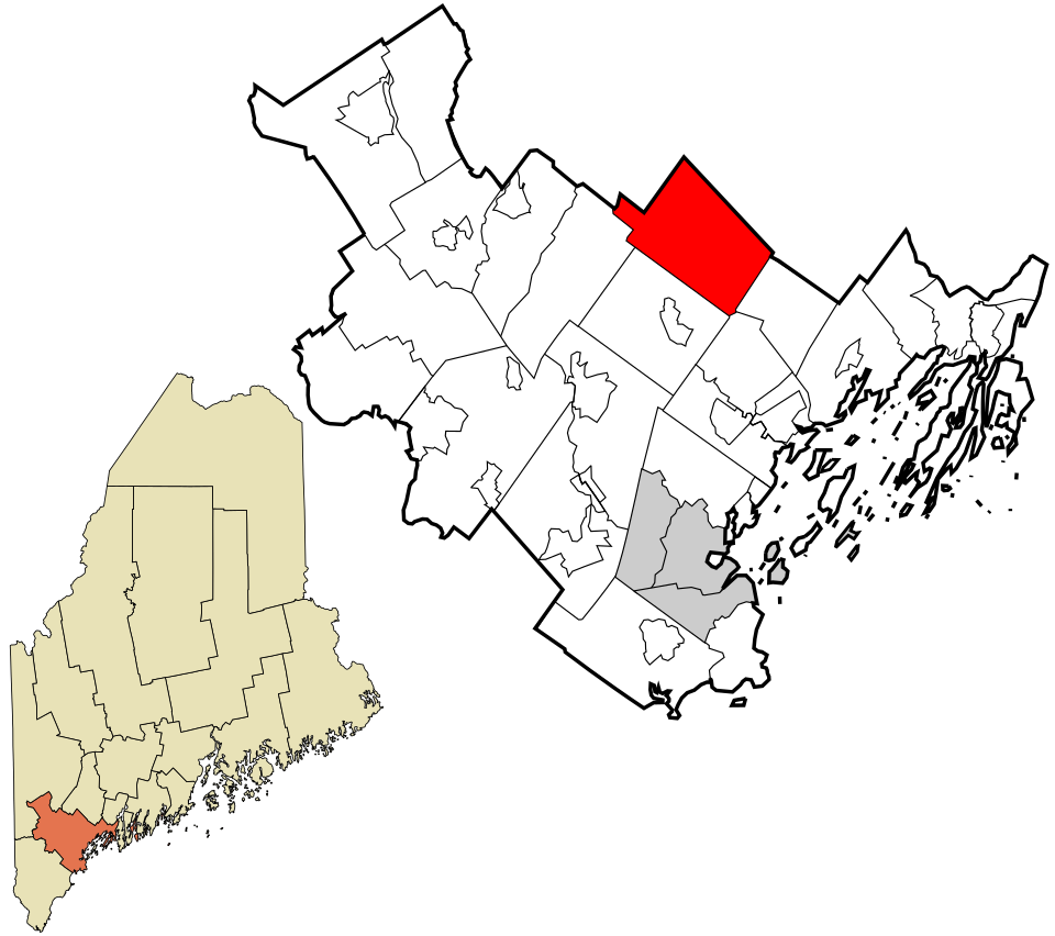 Locator map of New Gloucester