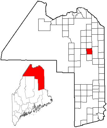 Locator map of Mapleton
