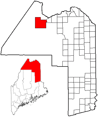 Locator map of Allagash