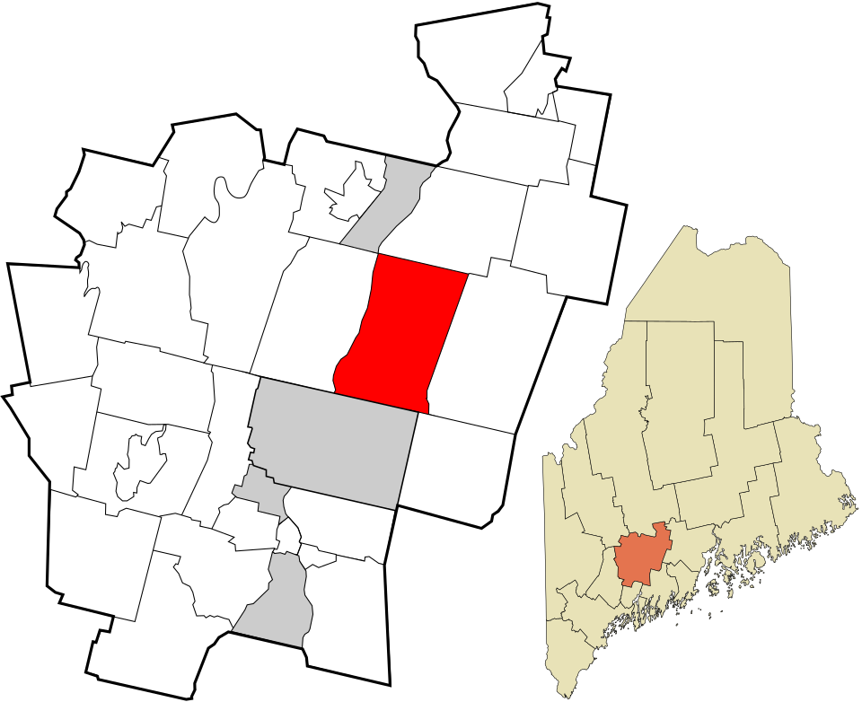 Locator map of Vassalboro