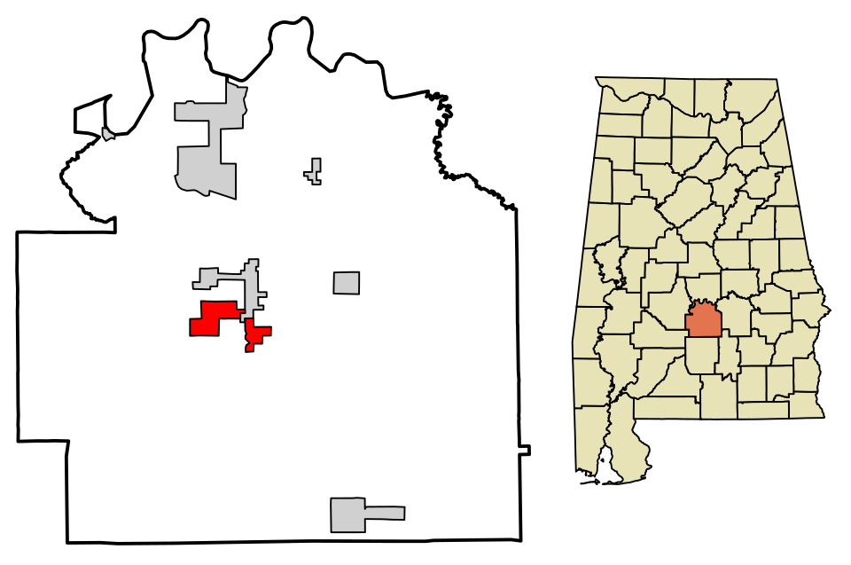 Locator map of Gordonville