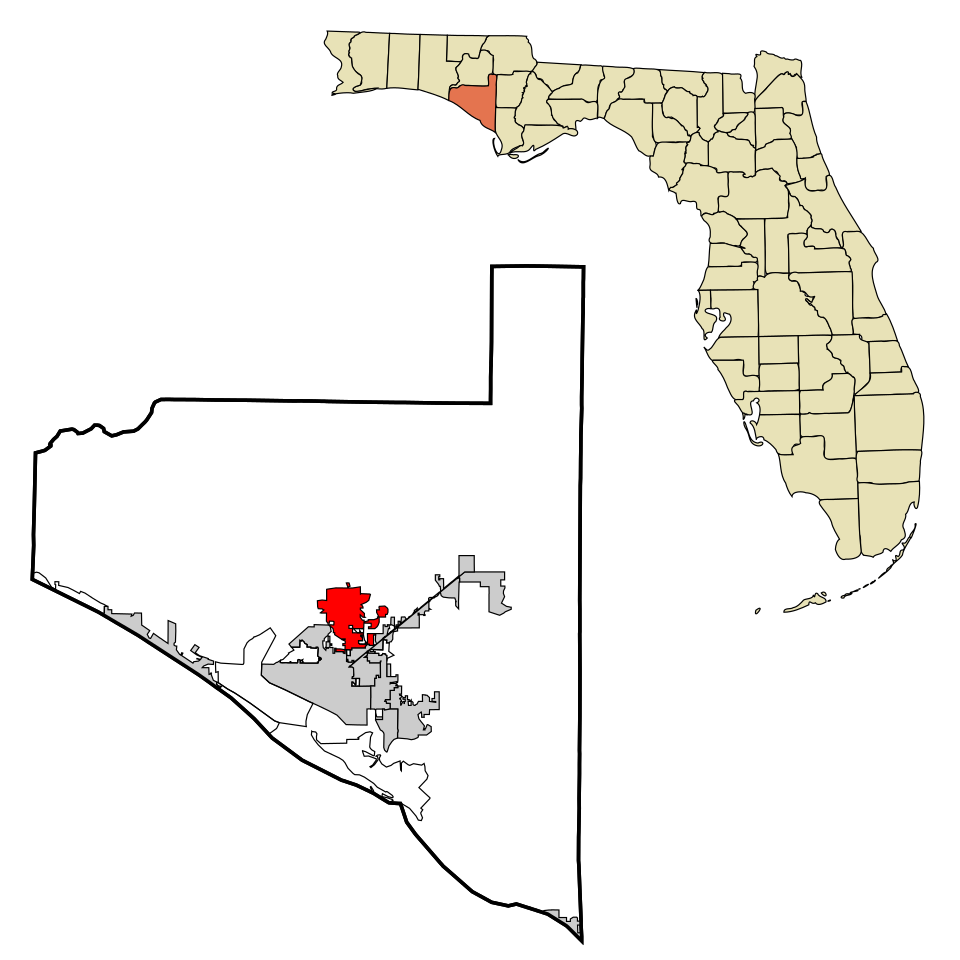 Locator map of Lynn Haven