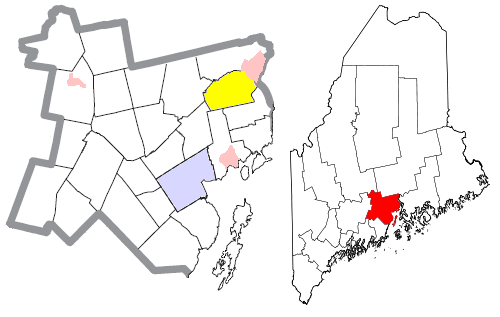 Locator map of Frankfort