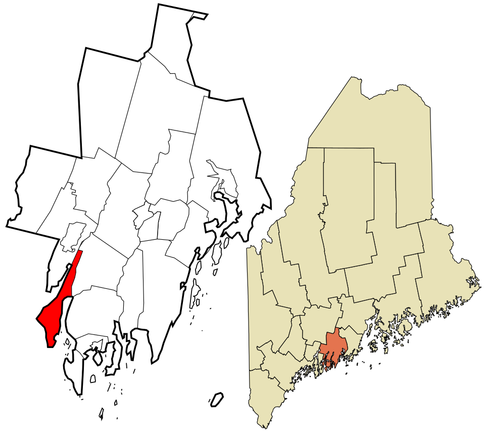 Locator map of Westport Island