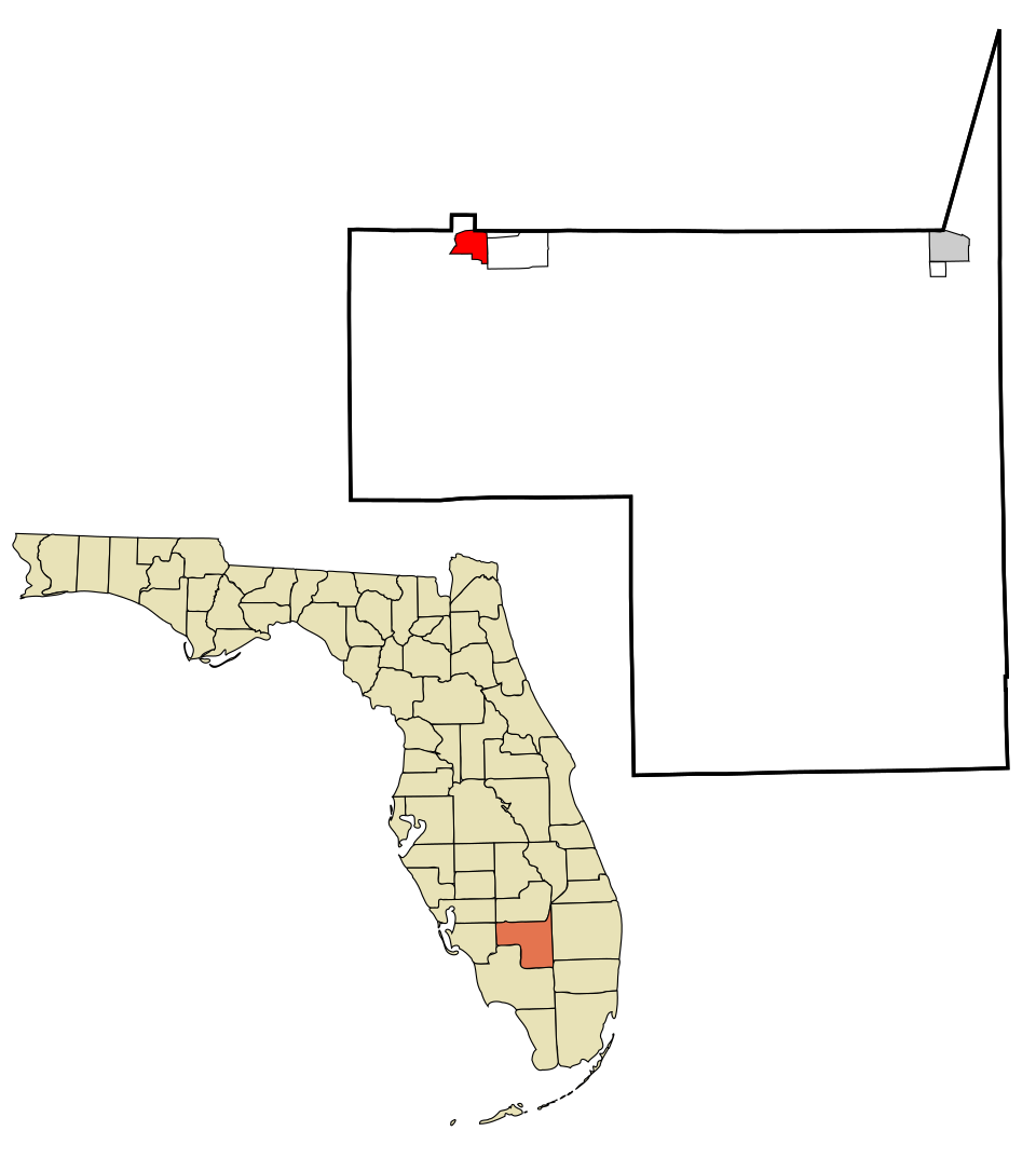 Locator map of LaBelle