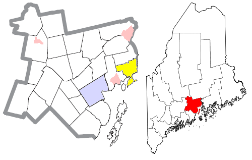 Locator map of Stockton Springs