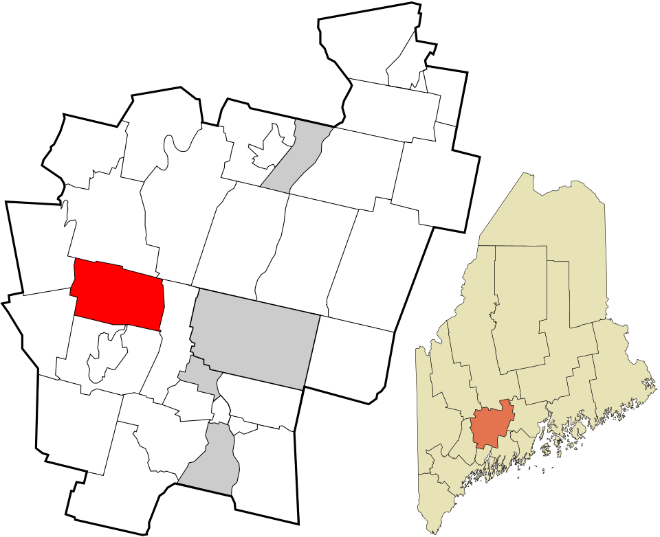 Locator map of Readfield