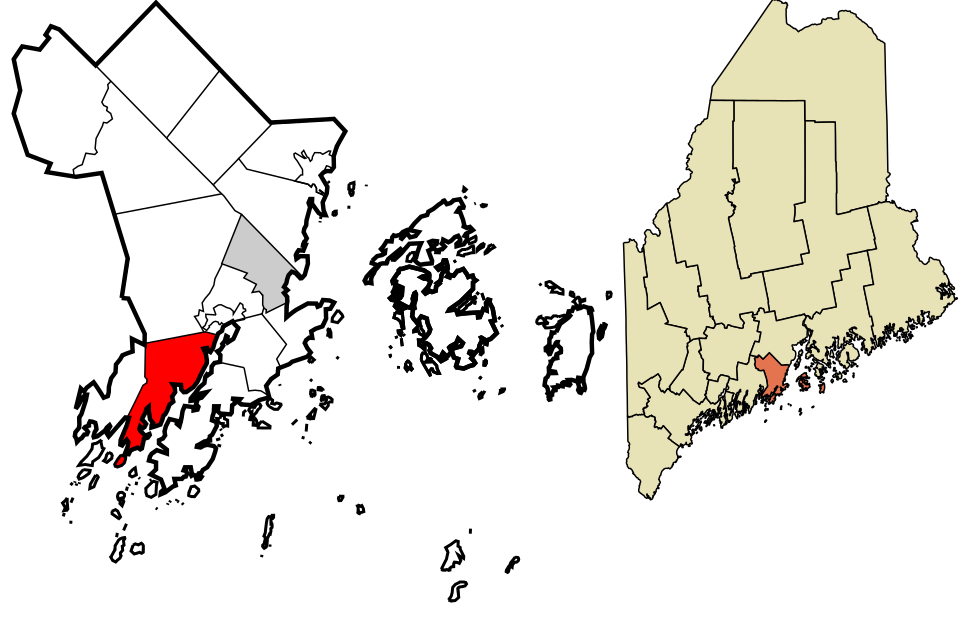 Locator map of Cushing