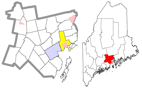 Locator map of Searsport