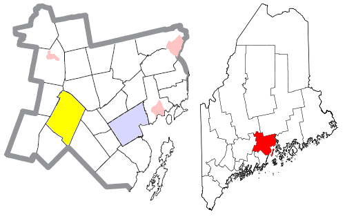 Locator map of Montville