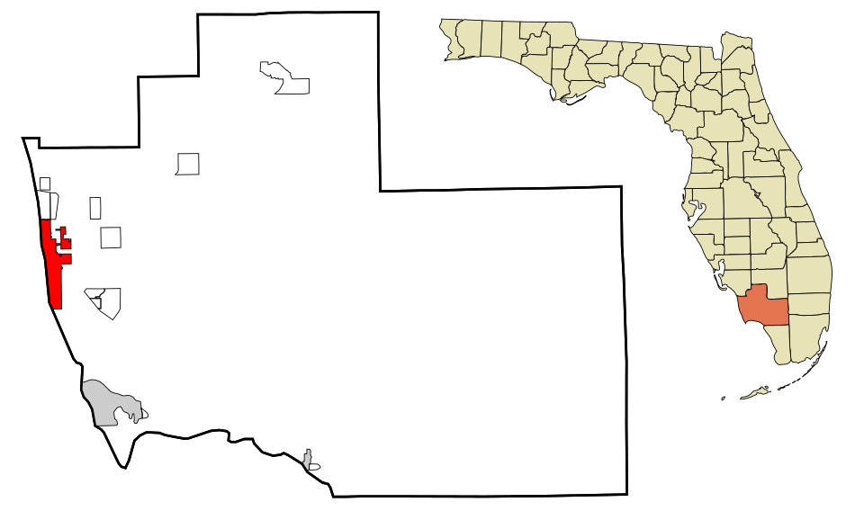 Locator map of Naples