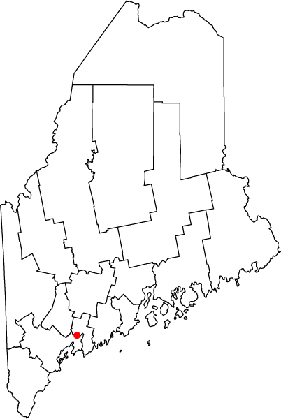Locator map of Topsham