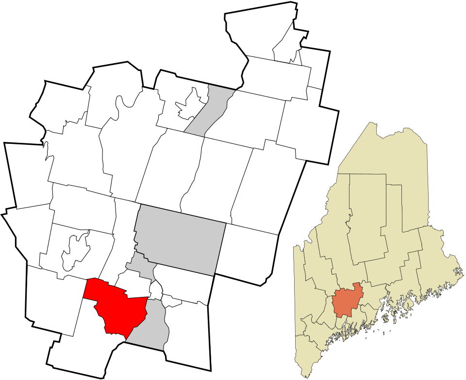 Locator map of West Gardiner