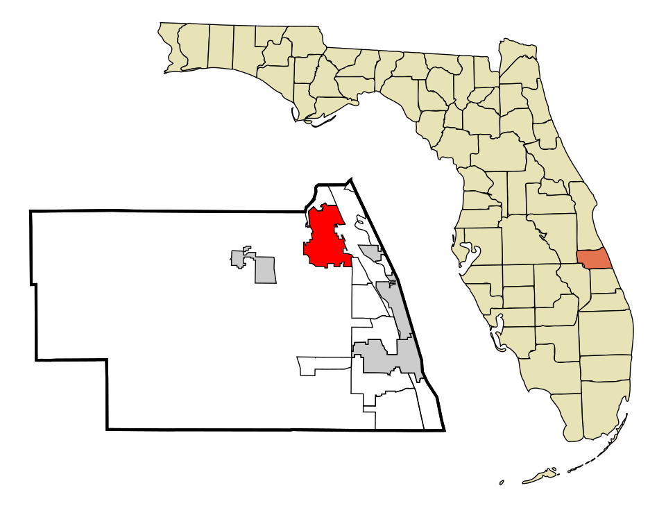 Locator map of Sebastian
