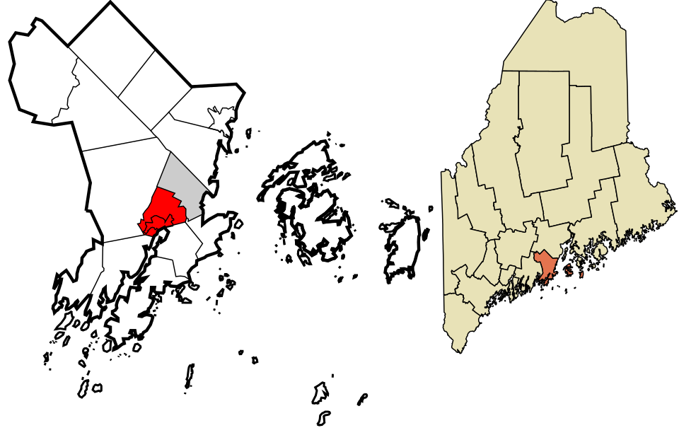 Locator map of Thomaston