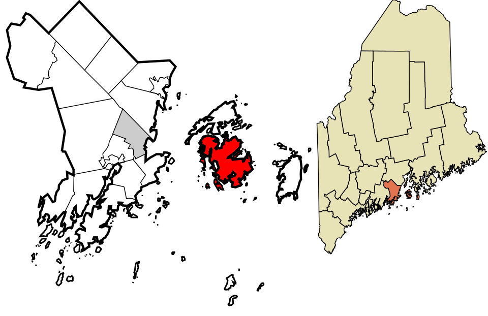 Locator map of Vinalhaven