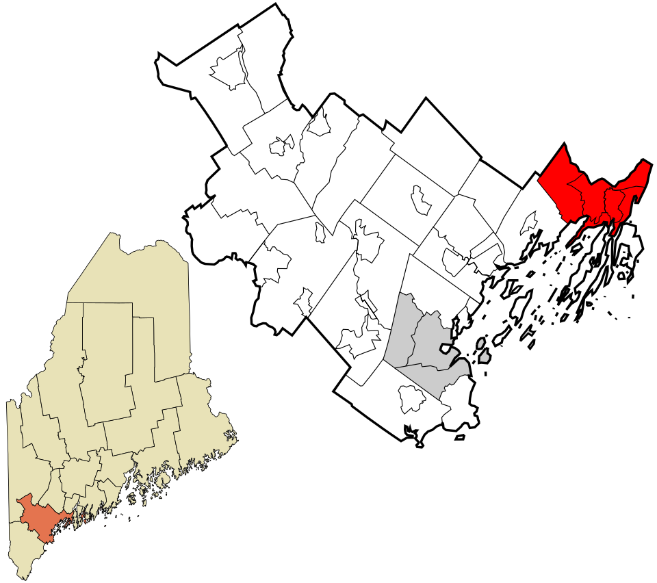 Locator map of Brunswick
