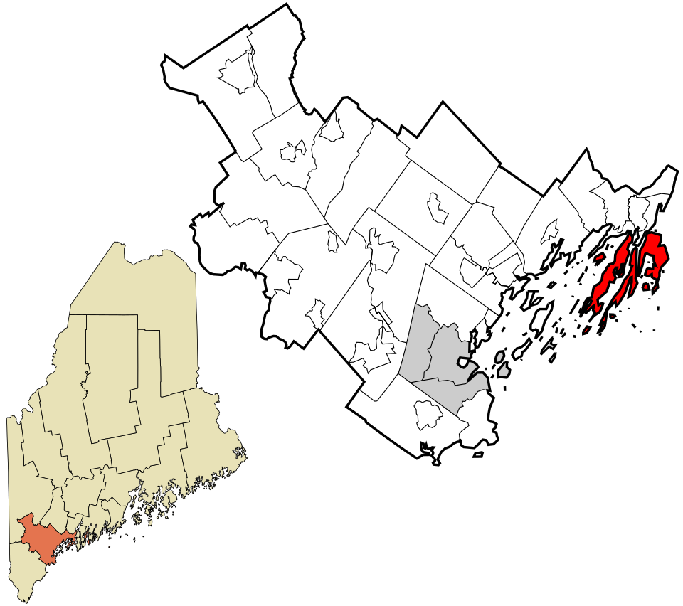 Locator map of Harpswell