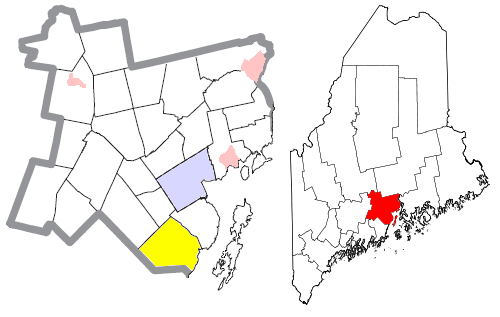 Locator map of Lincolnville