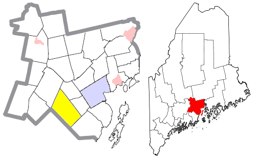 Locator map of Searsmont