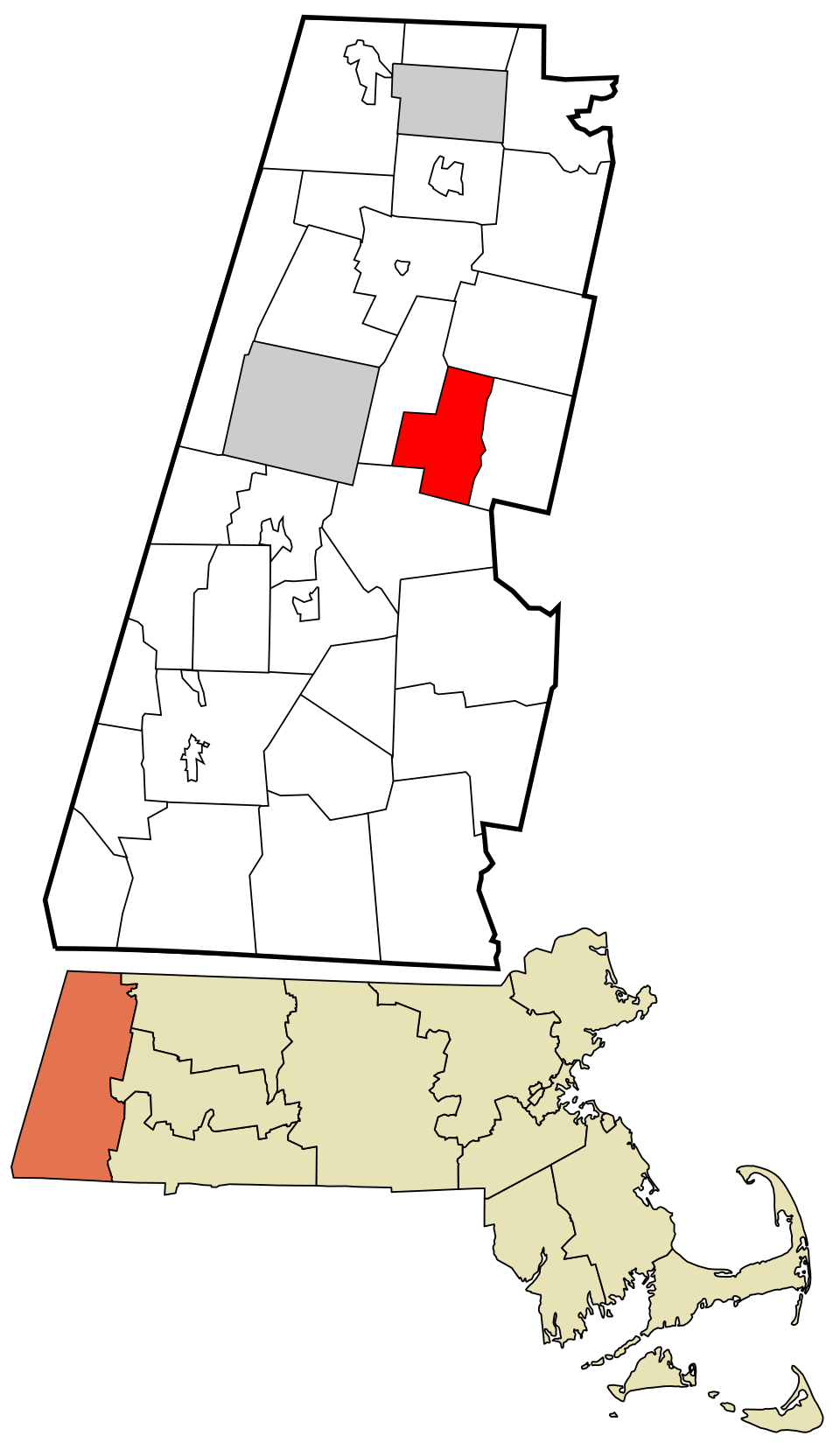 Map of Hinsdale