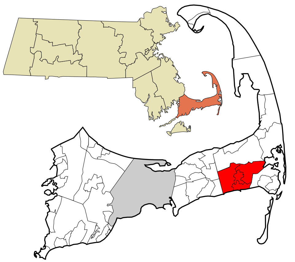 Locator map of Harwich