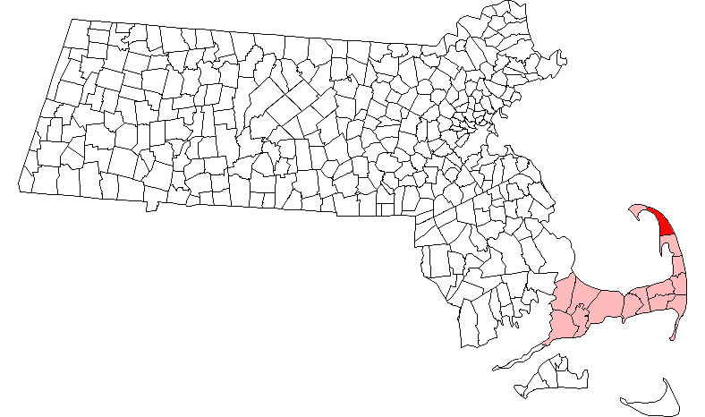 Locator map of Truro