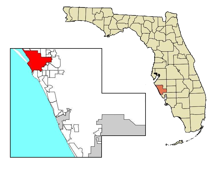 Locator map of Sarasota